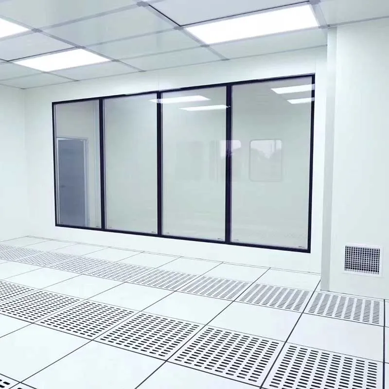 Clean room double glass window