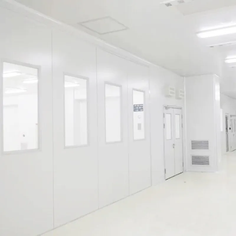 Clean room single glass window