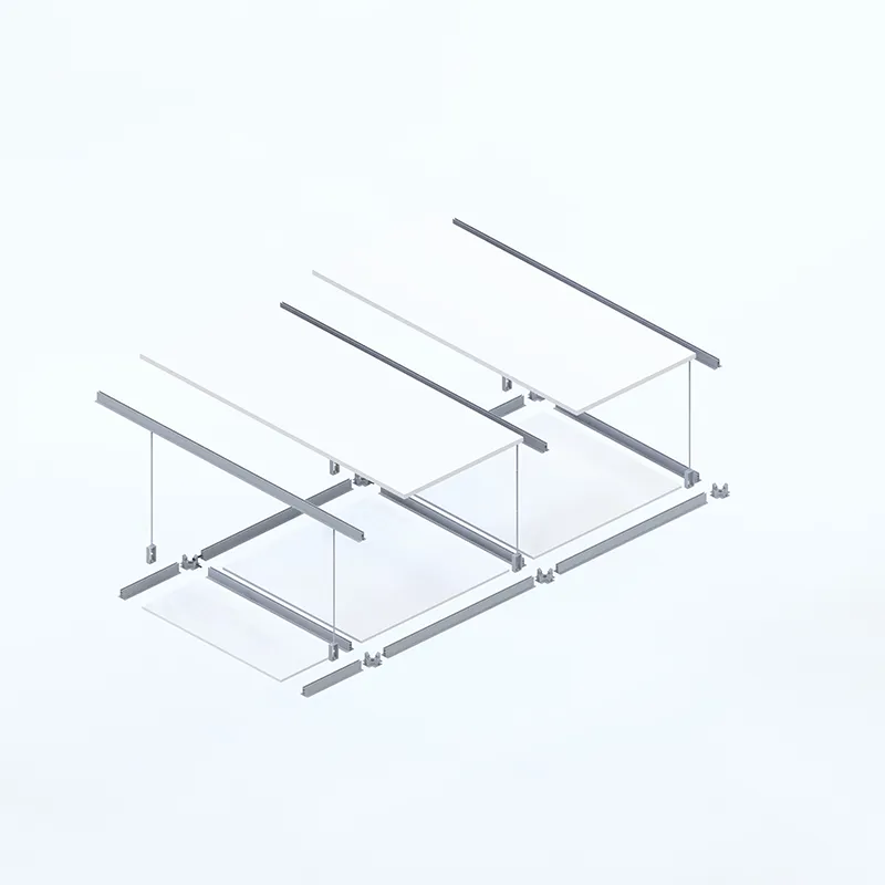 Bottom hanging ceiling grid