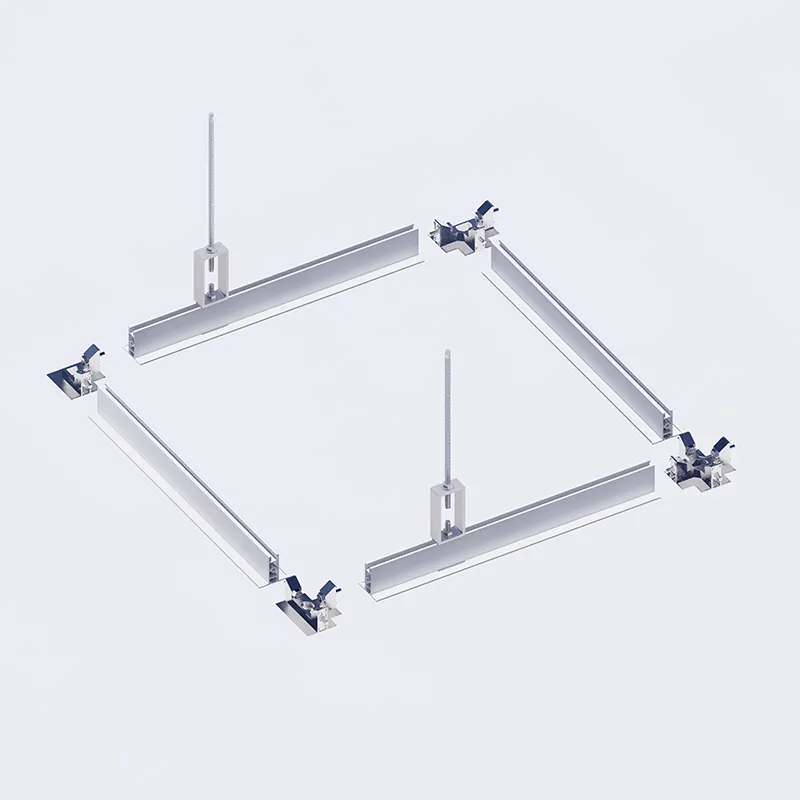 Clean room FFU ceiling grid system